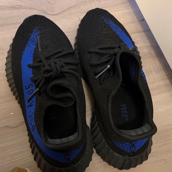 Yeezy Black and Blue Athletic Shoes - Picture 2 of 6